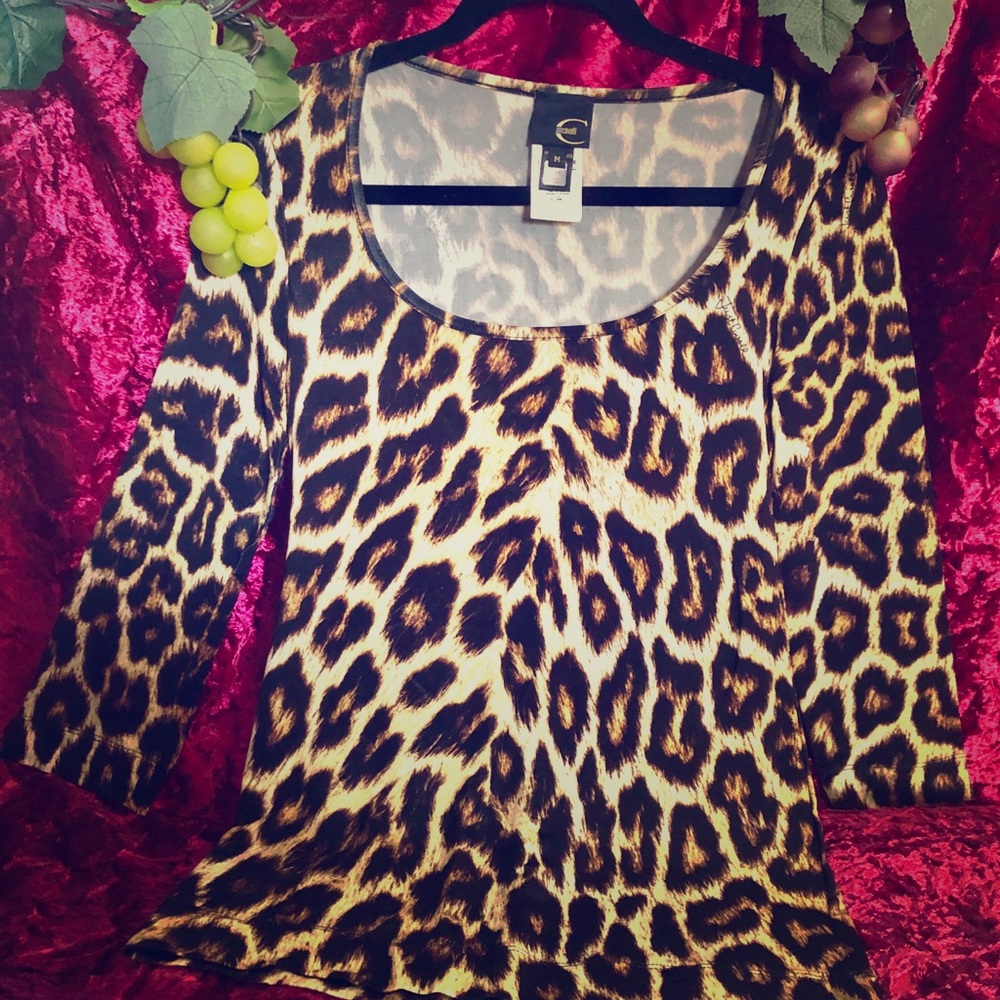ROBERTO CAVALLI Ladies leopard print Lycra top